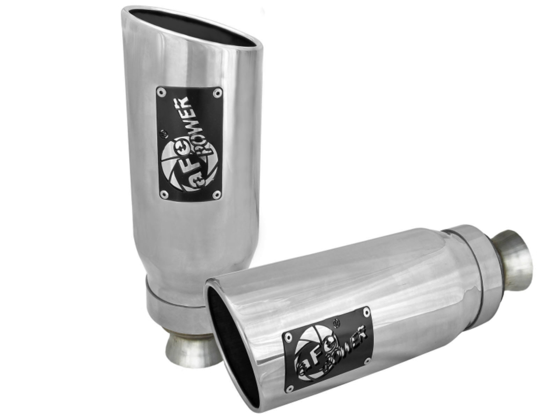 Picture of aFe MACH Force-XP 4-1/2in Steel OE Replacement Exhaust Tips - 2021+ Dodge Ram (5.7L V8) - Polished