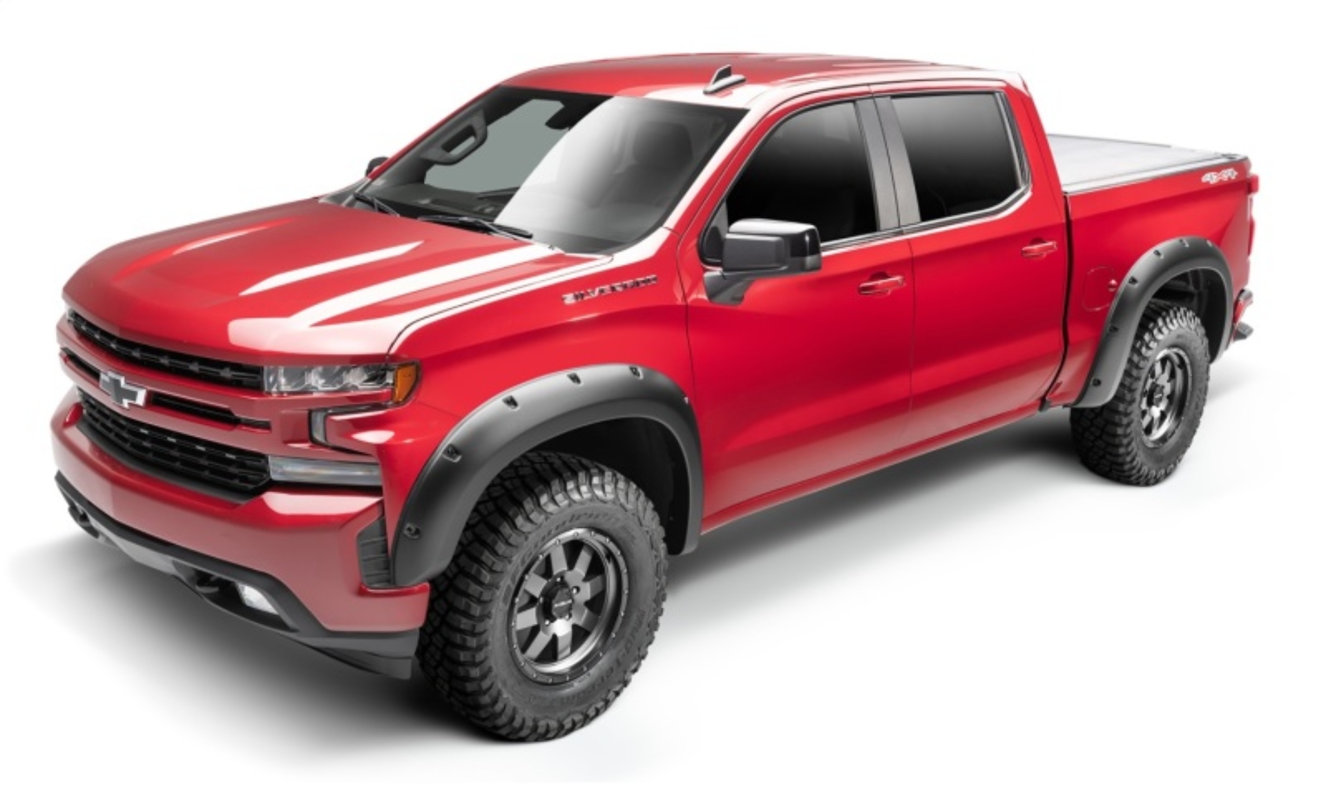 Picture of Bushwacker 14-15 Chevrolet Silverado 1500 (6ft & 8ft Beds) Forge Style Flares 4pc - Black