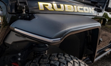 Picture of Bushwacker 18-21 Jeep Wrangler JL (2-Door & 4-Door) Flat Style Flares 4pc - Black