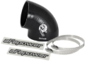 Picture of aFe Magnum FORCE CAI Univ. Silicone (3.5in to 3in ID / 75 Deg.) Elbow Reducing Coupler - Black