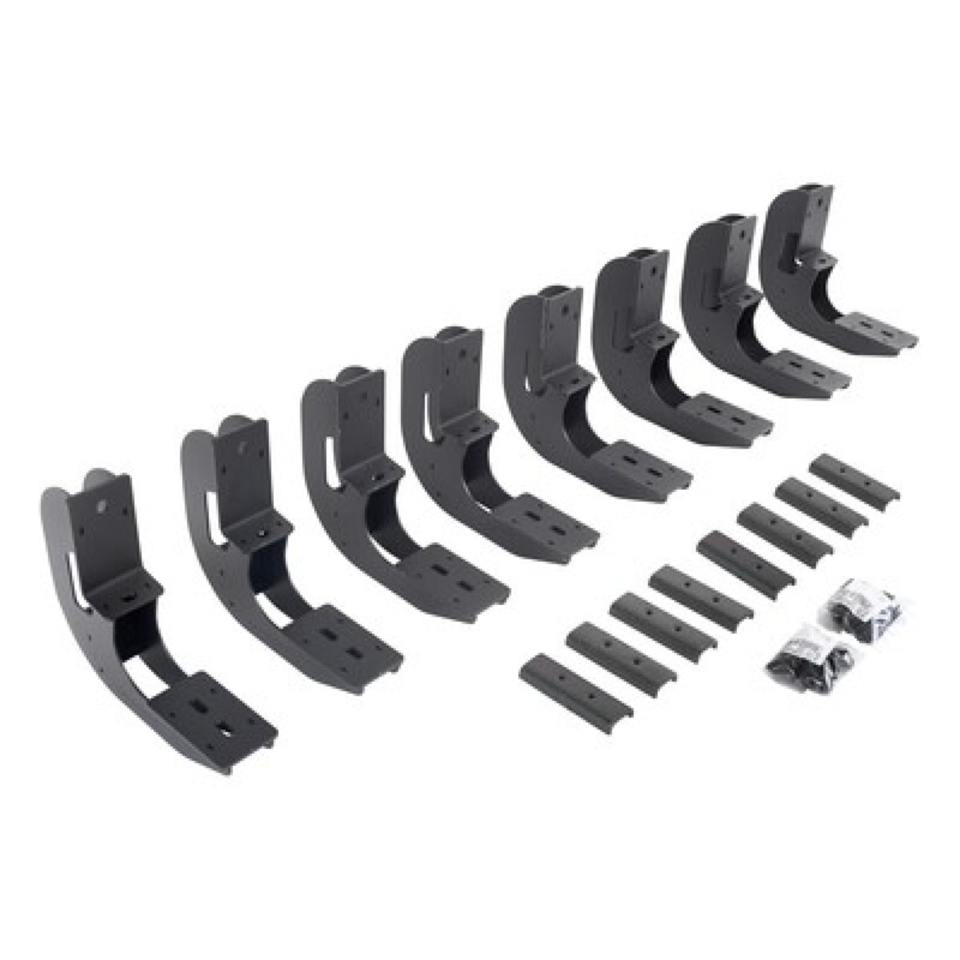 Picture of Go Rhino 19-22 Chevrolet Silverado 1500 CC Mtg Brackets (V-Series V3/RB10 Slim/RB20 Slim) - Tex. Blk