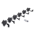Picture of Go Rhino 15-21 Ford F-150 SC 4DR Mounting Brackets (V-Series V3/RB10 Slim/RB20 Slim) - Tex. Blk
