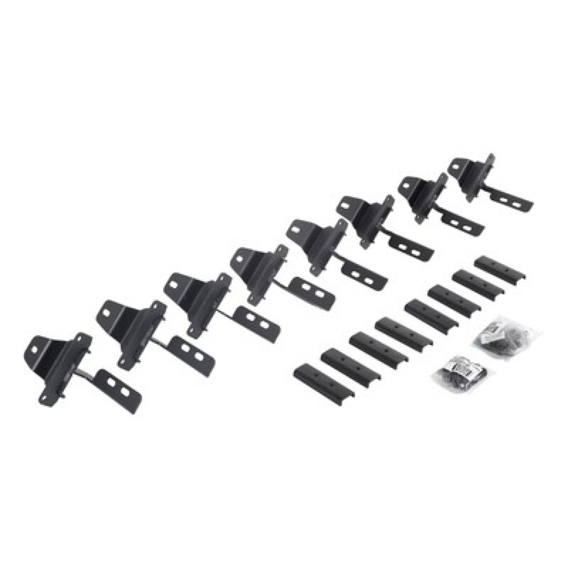 Picture of Go Rhino 20-22 Jeep Glatiador JT 4DR Mounting Brackets (V-Series V3/RB10 Slim/RB20 Slim) - Tex. Blk