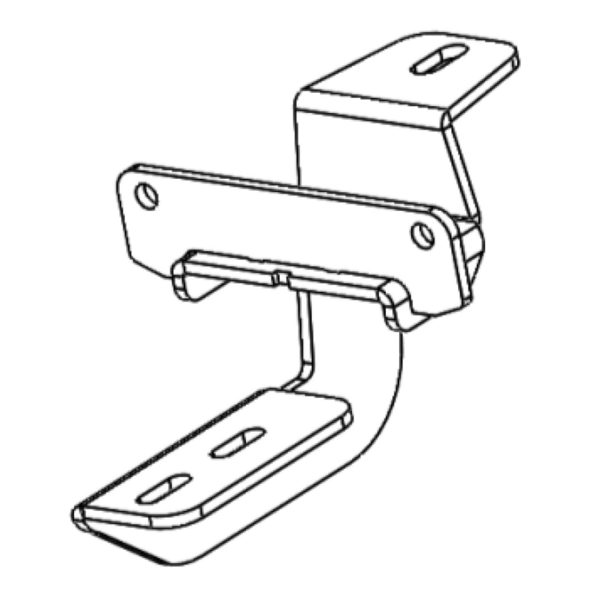 Picture of Go Rhino 07-18 Jeep Wrangler JK 2DR Mounting Brackets (V-Series V3/RB10 Slim/RB20 Slim) - Tex. Blk
