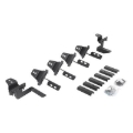 Picture of Go Rhino 07-18 Jeep Wrangler JKU 4DR Mounting Brackets (V-Series V3/RB10 Slim/RB20 Slim) - Tex. Blk
