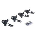 Picture of Go Rhino 07-18 Jeep Wrangler JK 2DR Mounting Brackets (V-Series V3/RB10 Slim/RB20 Slim) - Tex. Blk