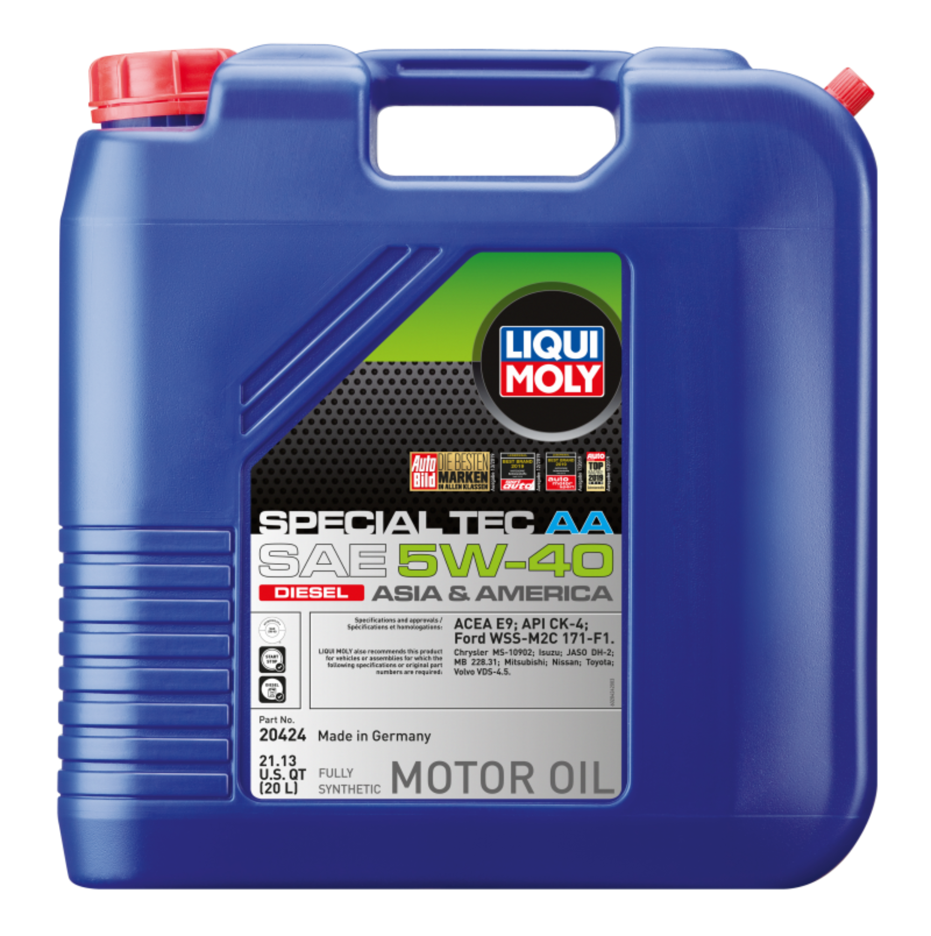 Picture of LIQUI MOLY 20L Special Tec AA Motor Oil SAE 5W40 Diesel