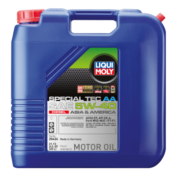 Picture of LIQUI MOLY 20L Special Tec AA Motor Oil SAE 5W40 Diesel