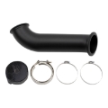 Picture of Wehrli 04.5-07 Dodge Ram Cummins 4in Down Pipe - w/High Mount S400 Turbo & 2nd Gen Manifold