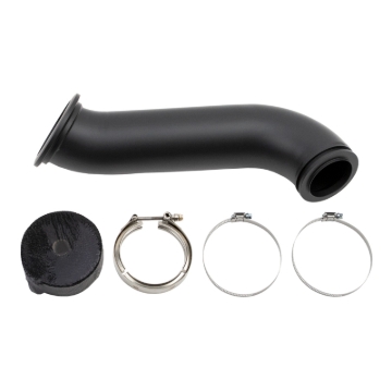 Picture of Wehrli 04.5-07 Dodge Ram Cummins 4in Down Pipe - w/High Mount S300 Turbo & 2nd Gen Manifold