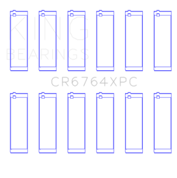 Picture of King Engine Bearings Skoda BUD Performance pMaxKote Coated Rod Bearing Set - Size STD