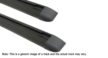 Picture of Rhino-Rack RTC Tracks w/Hardware & End Caps - 70in - Pair