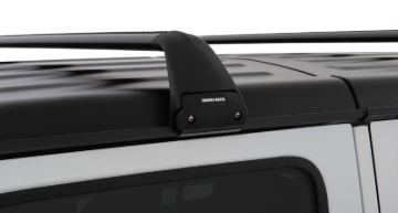 Picture of Rhino-Rack 07-22 Jeep Wrangler JK/JL 4 Door Hard Top Vortex SG 2 Bar Roof Rack - Black