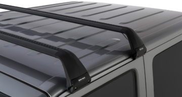 Picture of Rhino-Rack 07-22 Jeep Wrangler JK/JL 2 Door Hard Top Vortex SG 2 Bar Roof Rack - Black