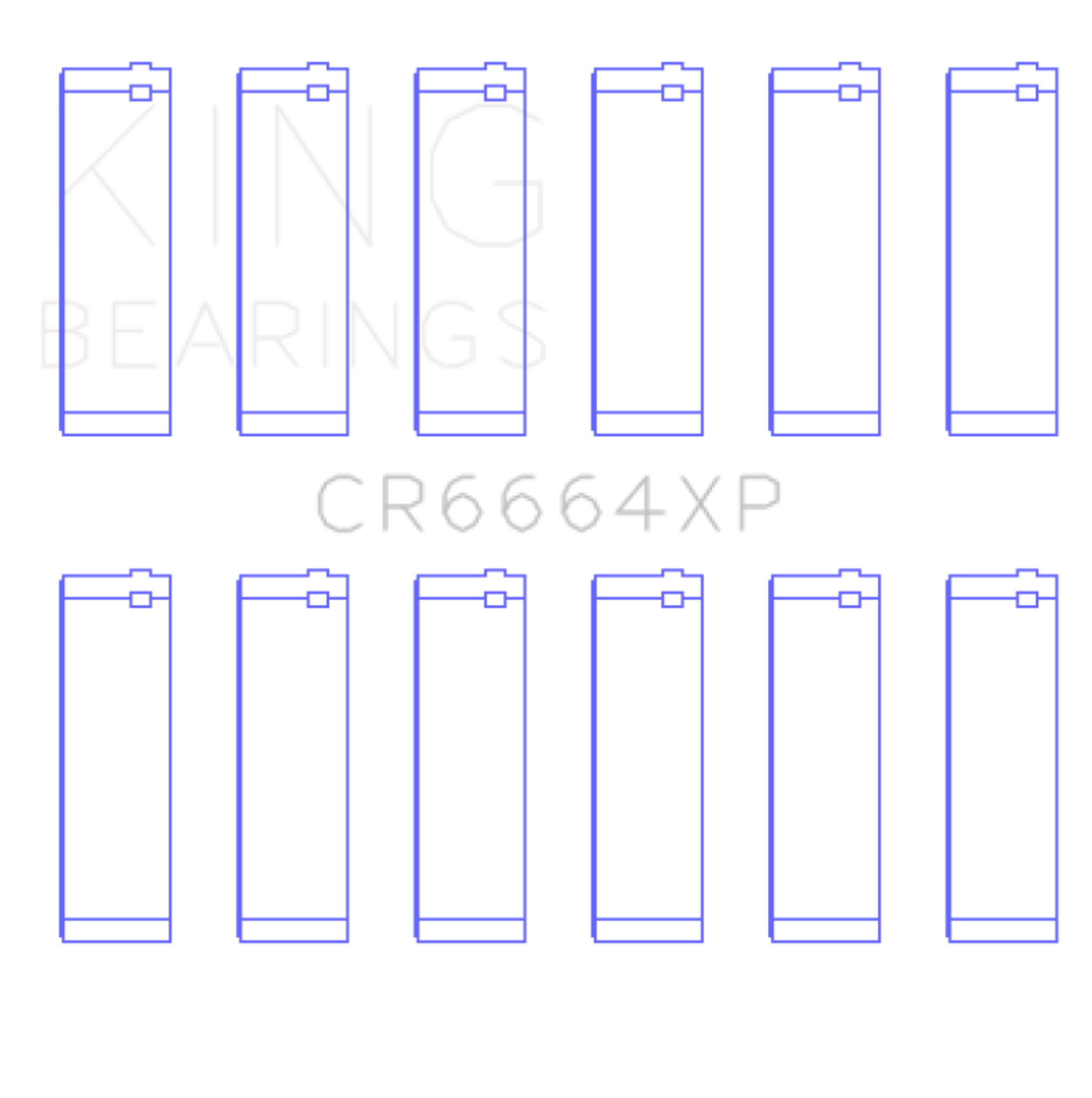Picture of King Engine Bearings Buick V6 (Size STD) XP - Series Performance Rod Bearing Set