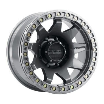 Picture of Method MR108 17x9 -44mm Offset 8x6.5 130.81mm CB Gloss Titanium w/BH-H24125-38 Wheel