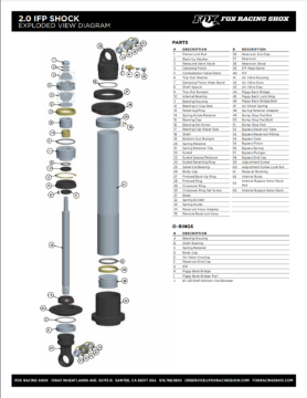 Picture of Fox Replacement Chrome Shaft 0.875 OD x 15.650 TLG 1.550 SHLG M12 x 1.75mm (Hex On One End)