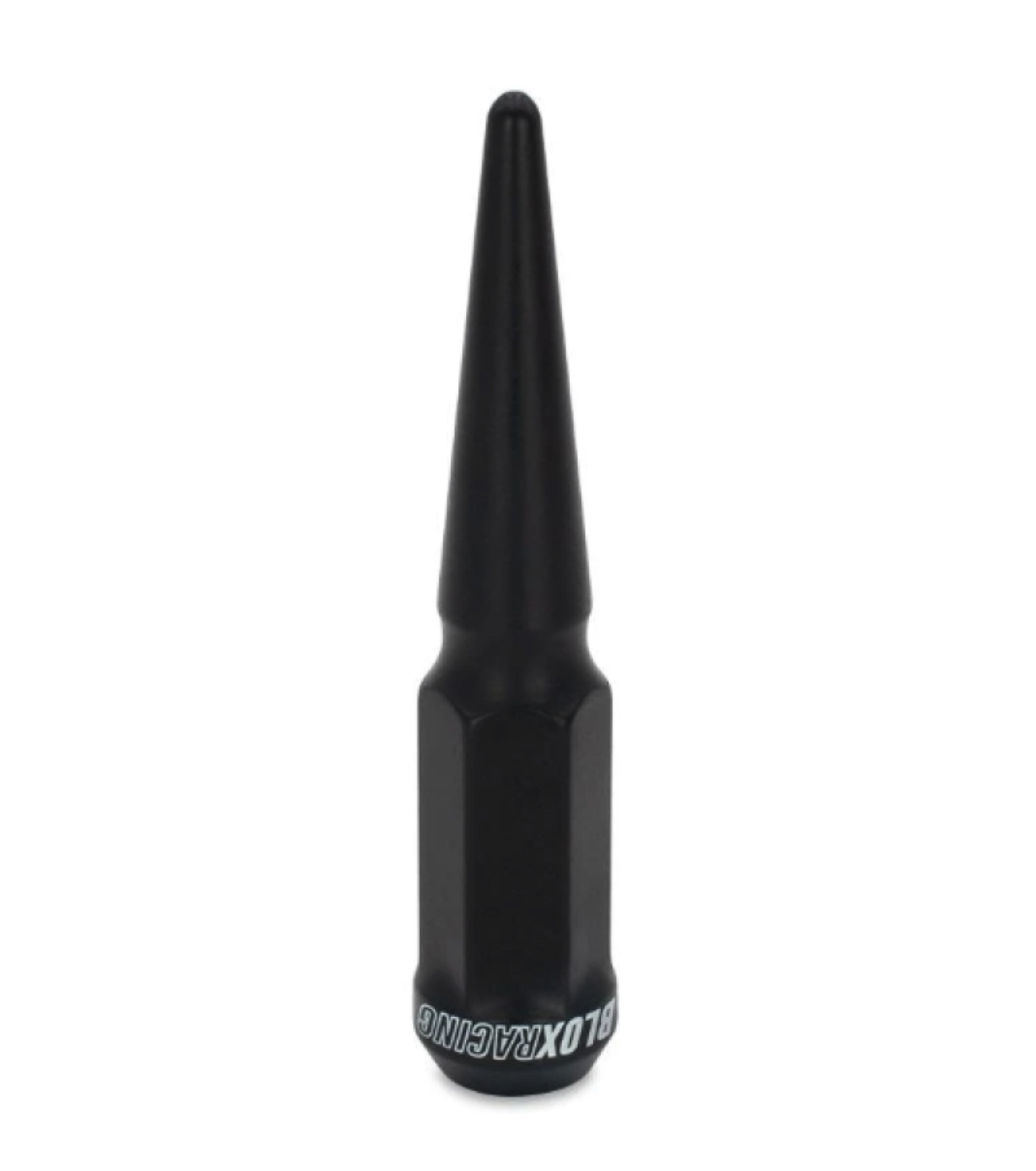 Picture of BLOX Racing Spike Forged Lug Nuts - Flat Black 14 x 1.50mm - Single