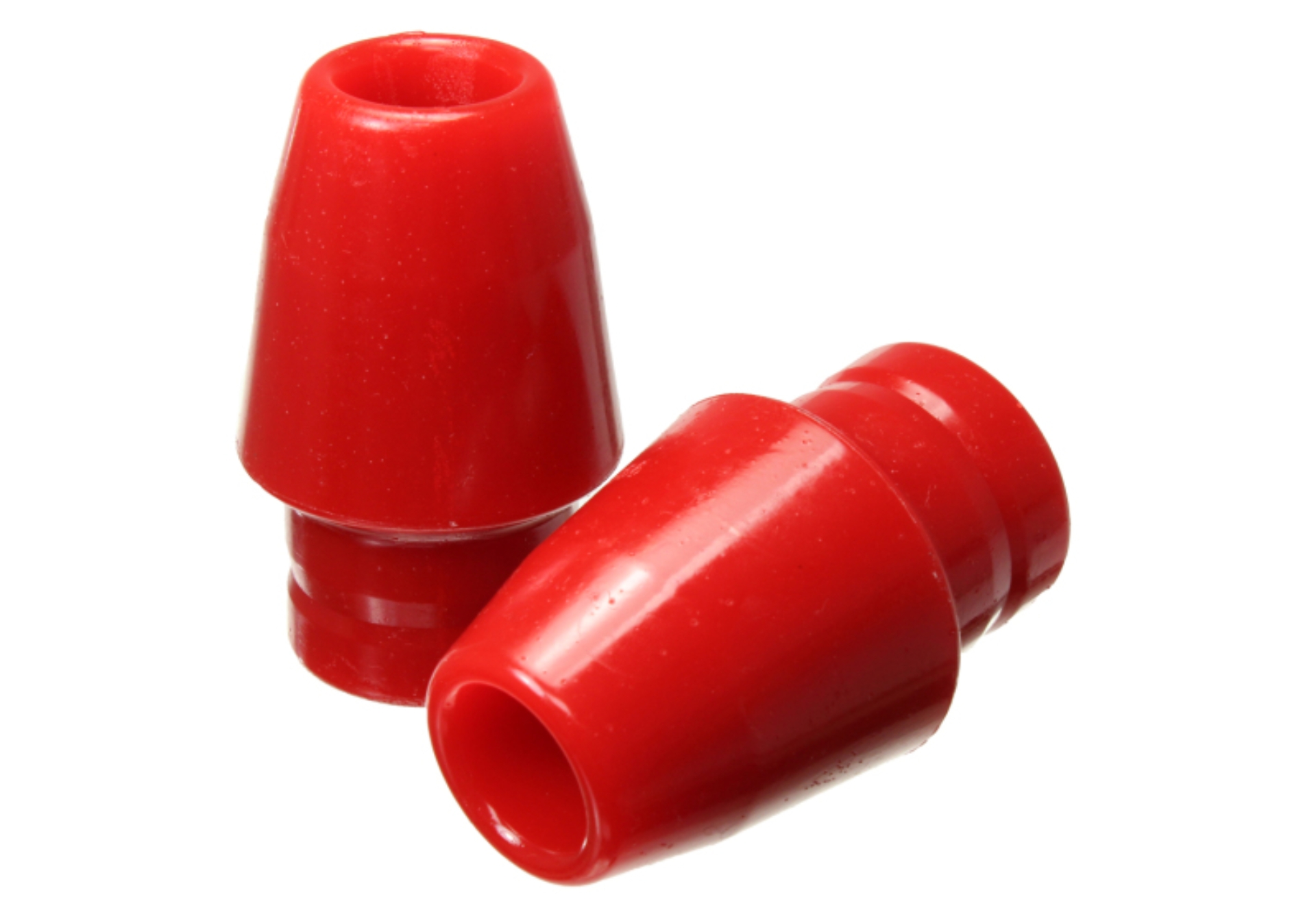 Picture of Energy Suspension 07-18 Jeep Wrangler JK Front Red Bump Stop - Extended Height 1 3/4in