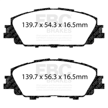 Picture of EBC Yellowstuff Brake Pad Sets - DP43099R