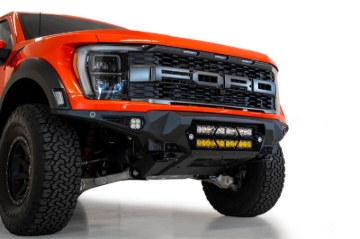 Picture of Addictive Desert Designs 2021+ Ford Raptor Bomber Front Bumper w/ Dual 20IN LED Mounts