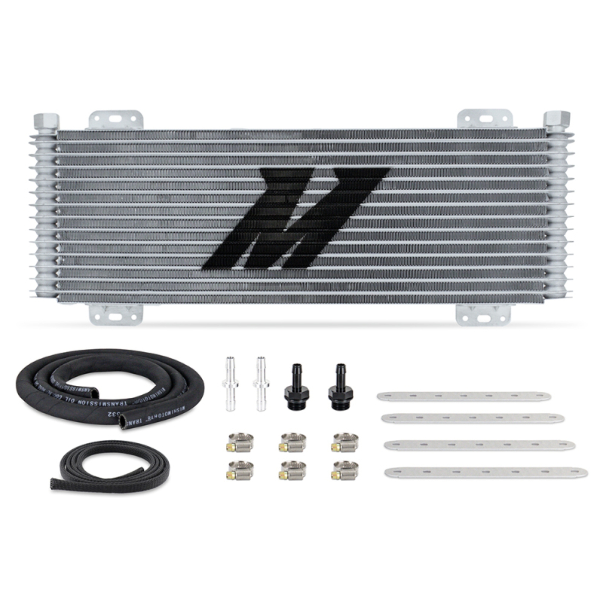 Picture of Mishimoto 13-Row Stacked Plate Transmission Cooler - Silver