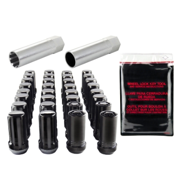 Picture of McGard SplineDrive Tuner 8 Lug Install Kit w/Locks & Tool (Cone) M14X1.5 / 22mm Hex - Blk