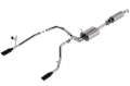 Picture of Borla 19-22 RAM 1500 3.6L V6 4DR 140.5/144.6/153.5 WB 2.25in S-Type Cat-Back - Black Chrome Tip