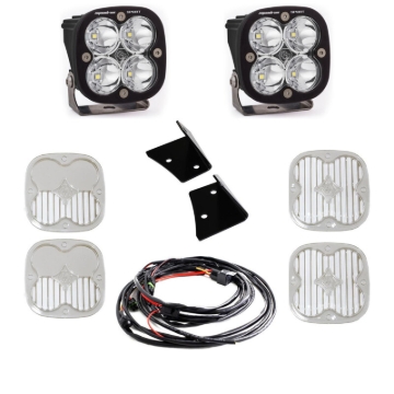 Picture of Baja Designs 07-18 Jeep Wrangler JK Squadron Sport A-Pillar Kit LED Light Pods - White