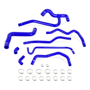 Picture of Mishimoto 05-10 Mustang V6 Silicone Radiator & Heater Hose Kit - Blue