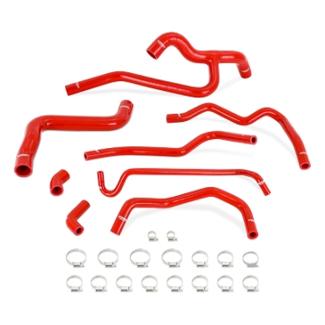 Picture of Mishimoto 05-10 Mustang V6 Silicone Radiator & Heater Hose Kit - Red