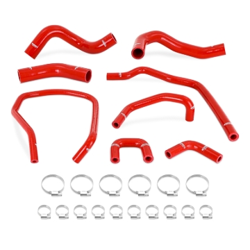 Picture of Mishimoto 04-10 Infiniti QX56 / 04-14 Titan Silicone Coolant Hose Kit - Red