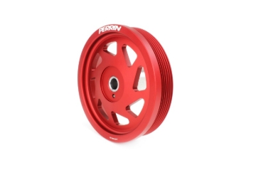 Picture of PERRIN 19-21 Subaru WRX / 16-18 Forester / 15-19 Legacy Lightweight Crank Pulley - Red