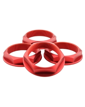 Picture of fifteen52 Super Touring Nut V2 - Anodized Red w/ Satin Clear - Set of 4