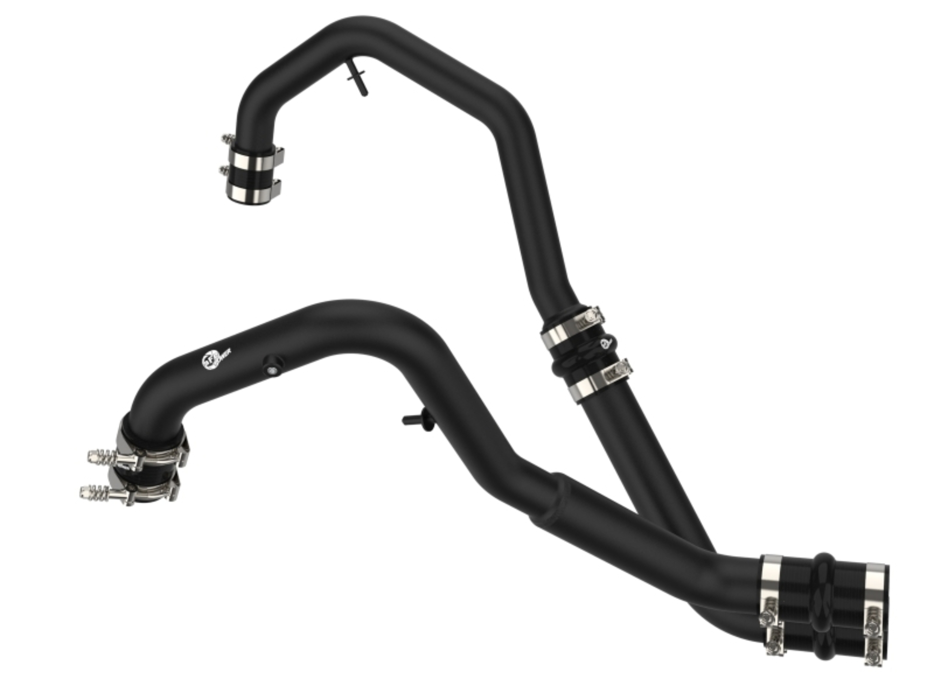 Picture of aFe Bladerunner Intercooler Hot Charge Pipe Black 2-2.5in 2021+ Ford F-150 V6-2.7L (tt)