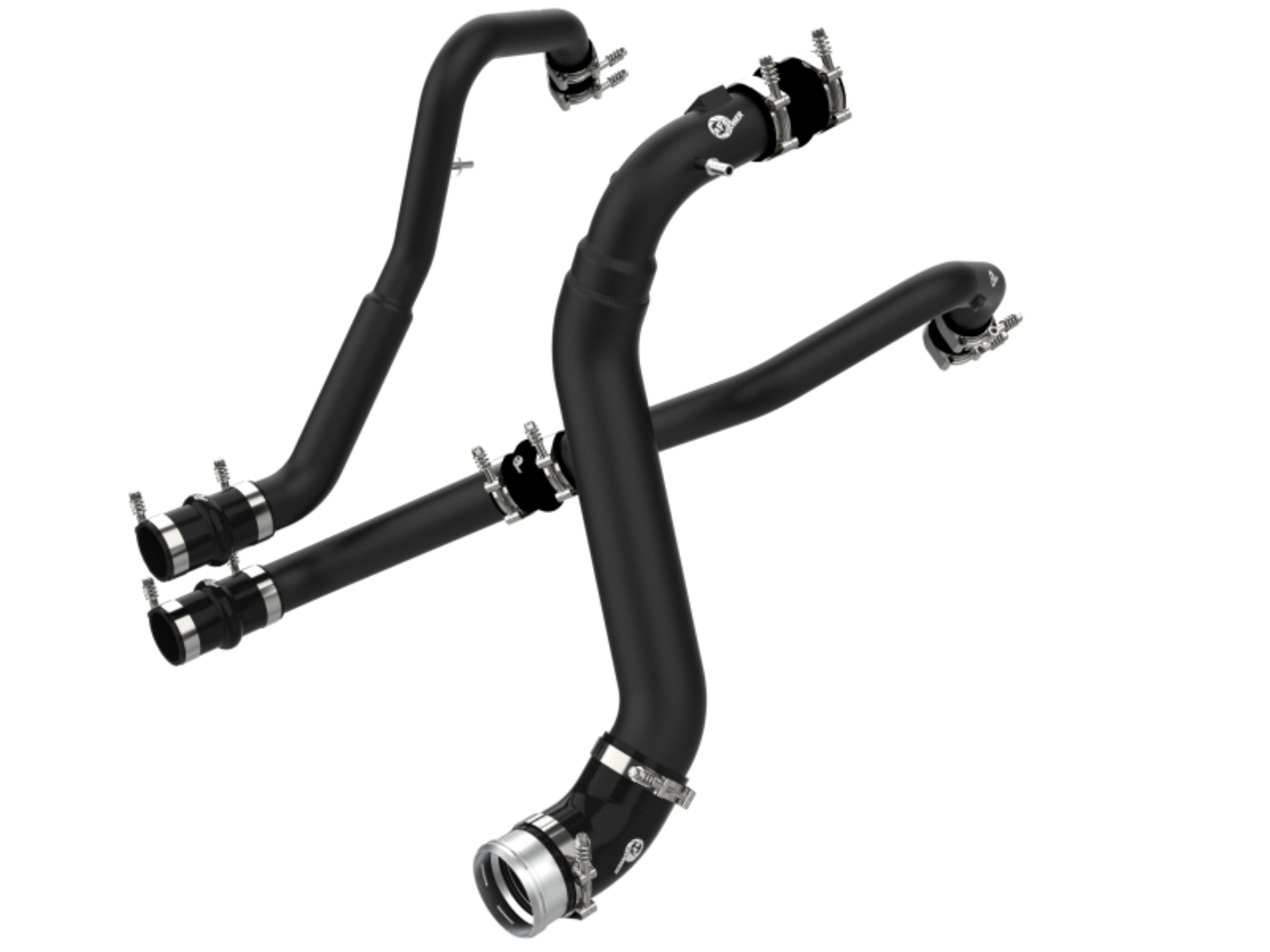 Picture of aFe Bladerunner Intercoolers I/C Tubes Hot/Cold 2021+ Ford F-150 V6-2.7L (tt) - Black
