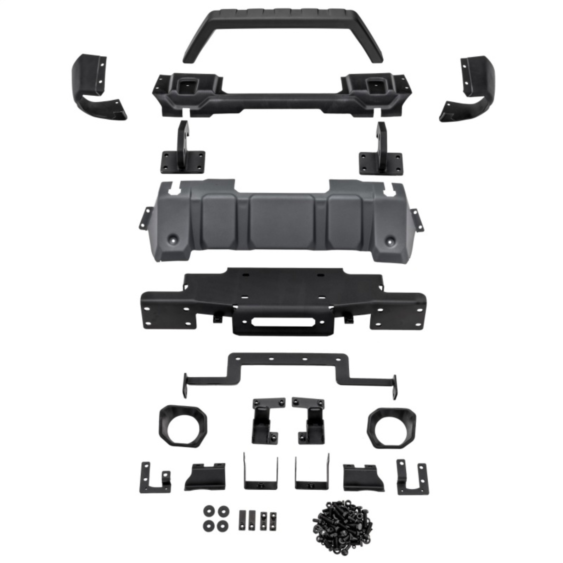 Picture of Rugged Ridge 18-21 Jeep Wrangler/Gladiator (JL/JT) Venator Modular Bumper - Black