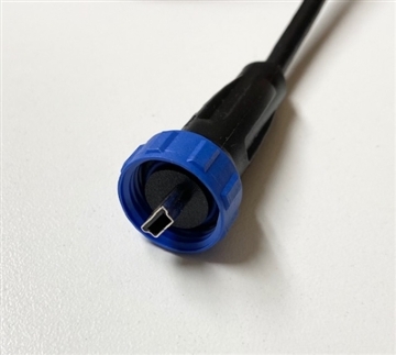 Picture of Rywire Water Resistant Threaded Mini USB Comms Cable for PDM12 & PDM30 Units