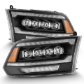 Picture of AlphaRex 09-18 Dodge Ram 2500 NOVA LED Proj Headlights Plank Style Design Black w/ Activation Light