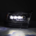 Picture of AlphaRex 09-18 Dodge Ram 2500 NOVA LED Proj Headlights Plank Style Design Black w/ Activation Light