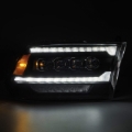 Picture of AlphaRex 09-18 Dodge Ram 2500 NOVA LED Proj Headlights Plank Style Design Black w/ Activation Light
