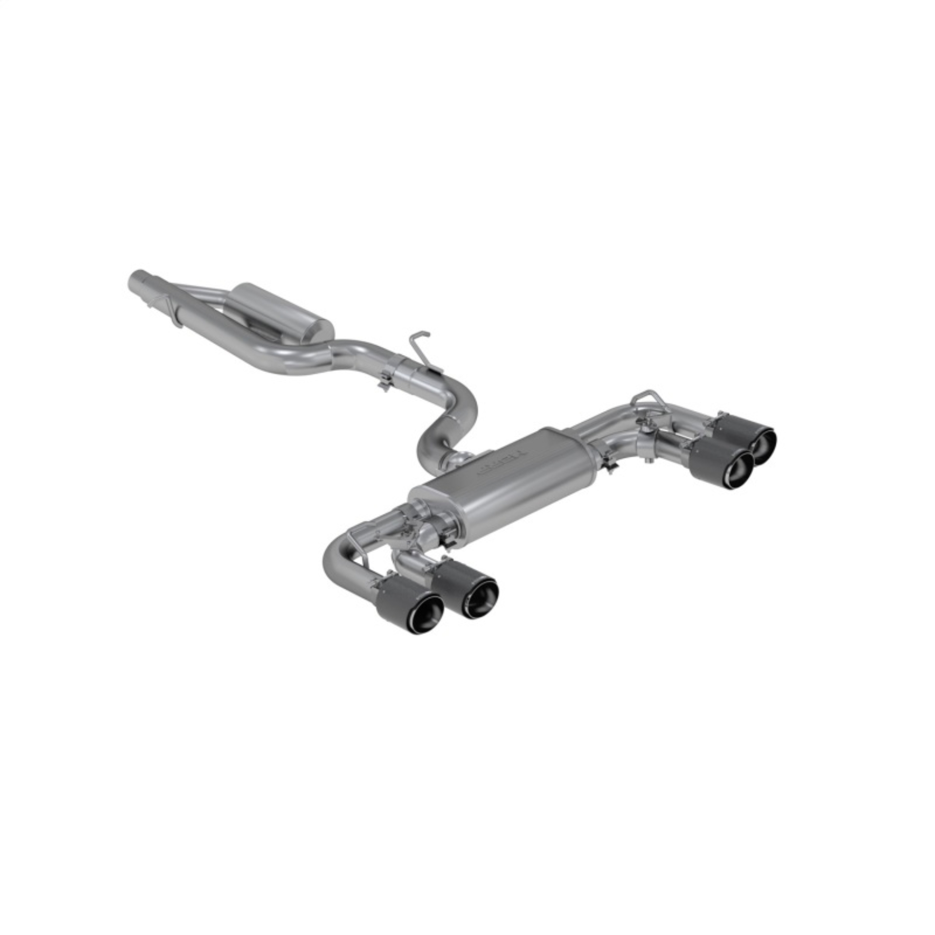 Picture of MBRP 15-19 VW Golf R 3 in Cat Back w/ 4 in OD Quad Carbon Fiber Tips - T304