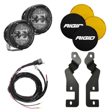 Picture of Rigid Industries 2021 Ford Bronco A-Pillar Light Mount Kit (Incl. 4In 360-Series Drive)