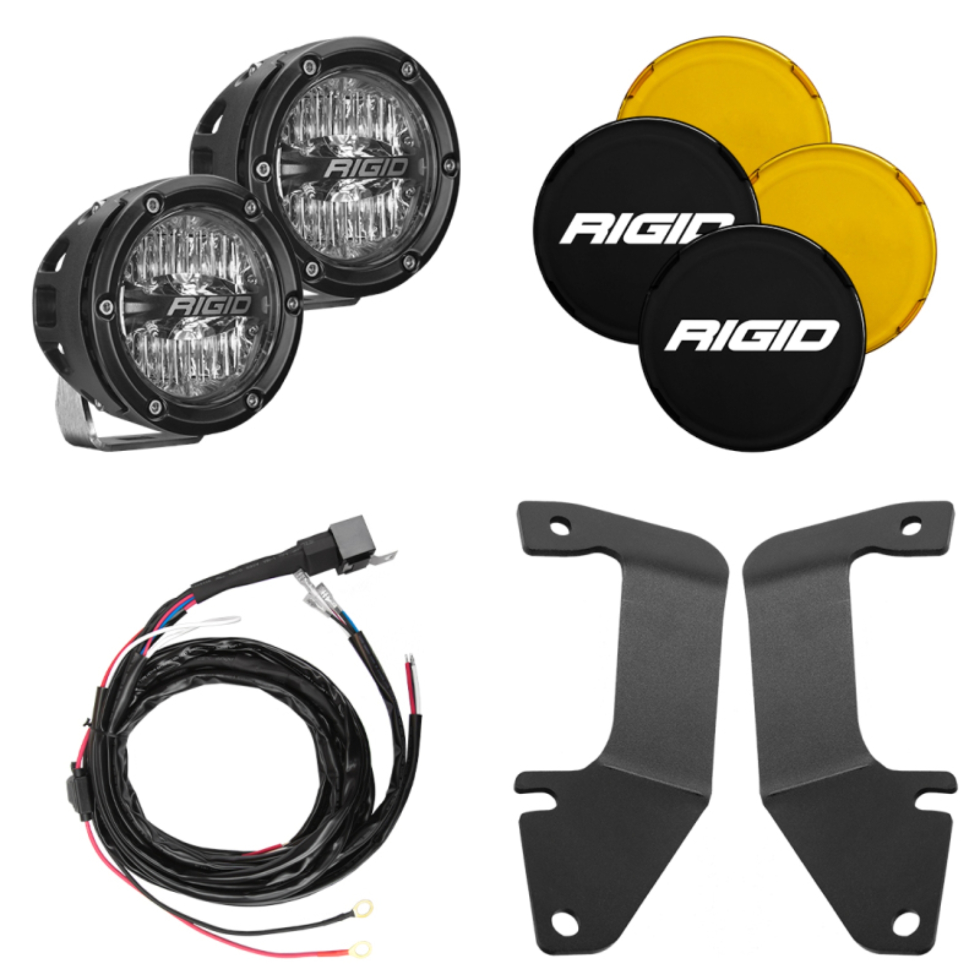 Picture of Rigid Industries 14-20 Toyota Tundra A-Pillar Light Kit w/4in. 360-Series Drive