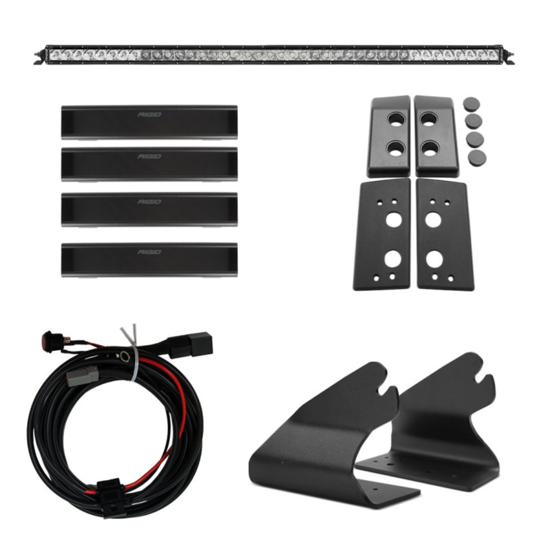 Picture of Rigid Industries 2021 Ford Bronco Roof Line Light Kit (Incl. SR spot/flood Combo Bar)