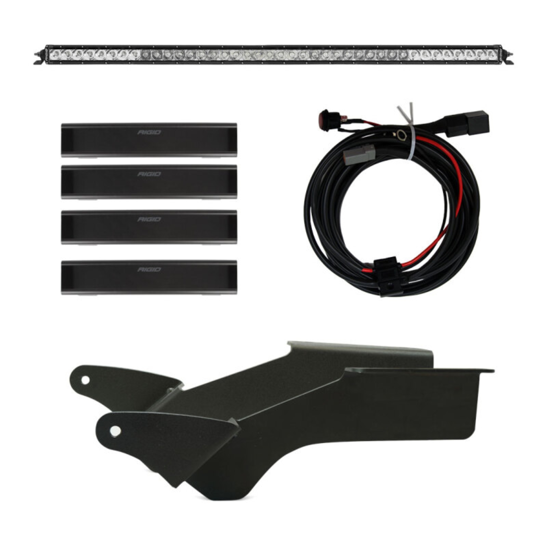 Picture of Rigid Industries 2021 Ford Bronco Roof Rack Light Kit (Incl. SR spot/flood Combo Bar)