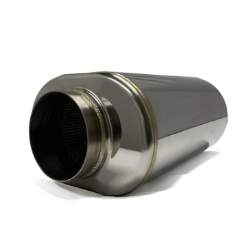 Picture of Stainless Bros 304 SS 4in x 17.0in OAL Oval Muffler - Polished Finish