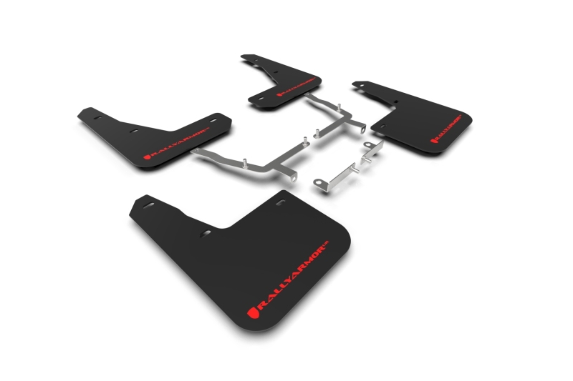Picture of Rally Armor 19-25 Ford Focus ST MK4 Black UR Mud Flap w/Red Logo