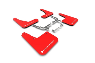 Picture of Rally Armor 19-25 Ford Focus ST MK4 Red UR Mud Flap w/White Logo