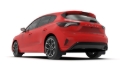 Picture of Rally Armor 19-25 Ford Focus ST MK4 Black UR Mud Flap w/White Logo